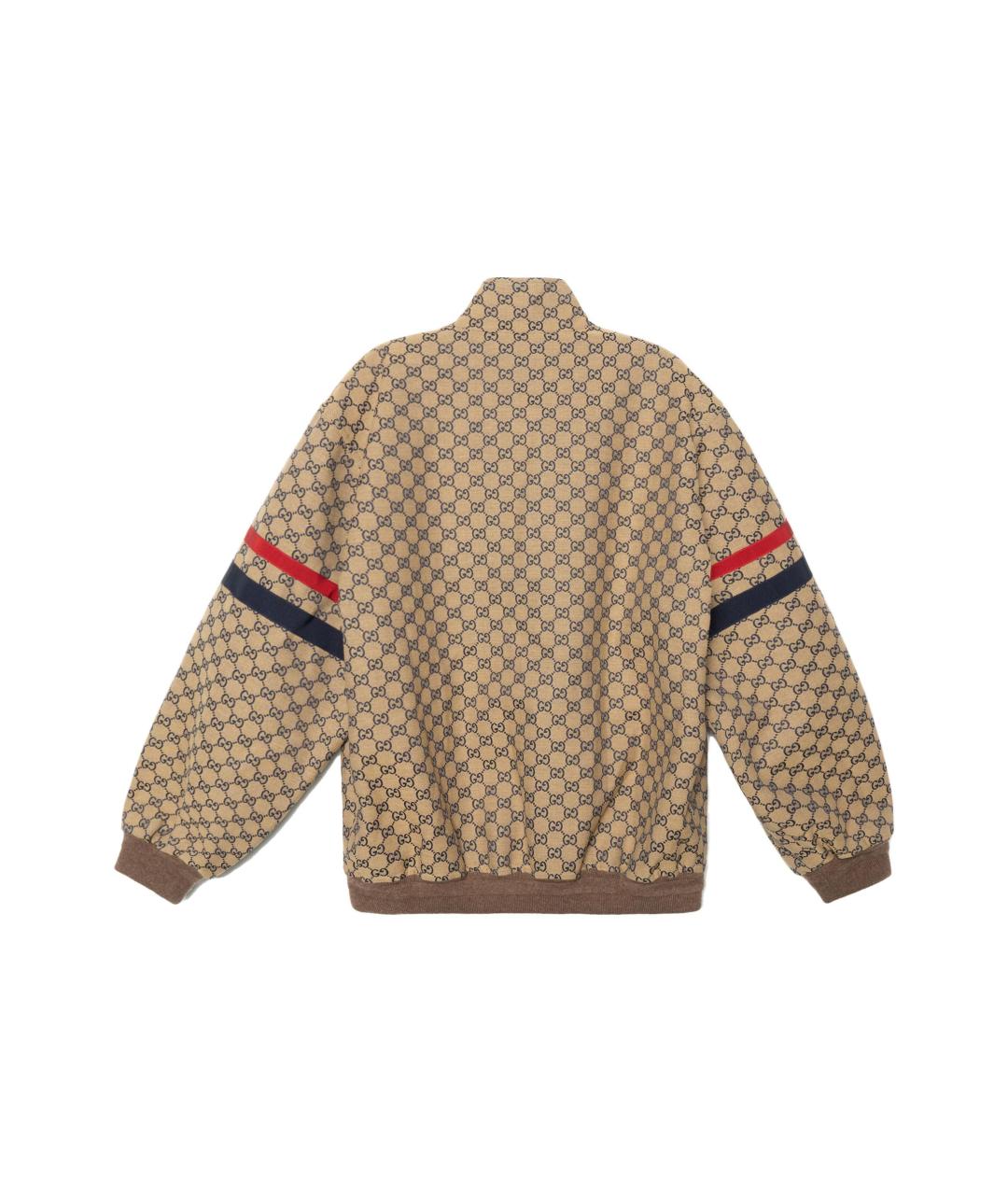 GUCCI Бежевая хлопковая куртка, фото 2