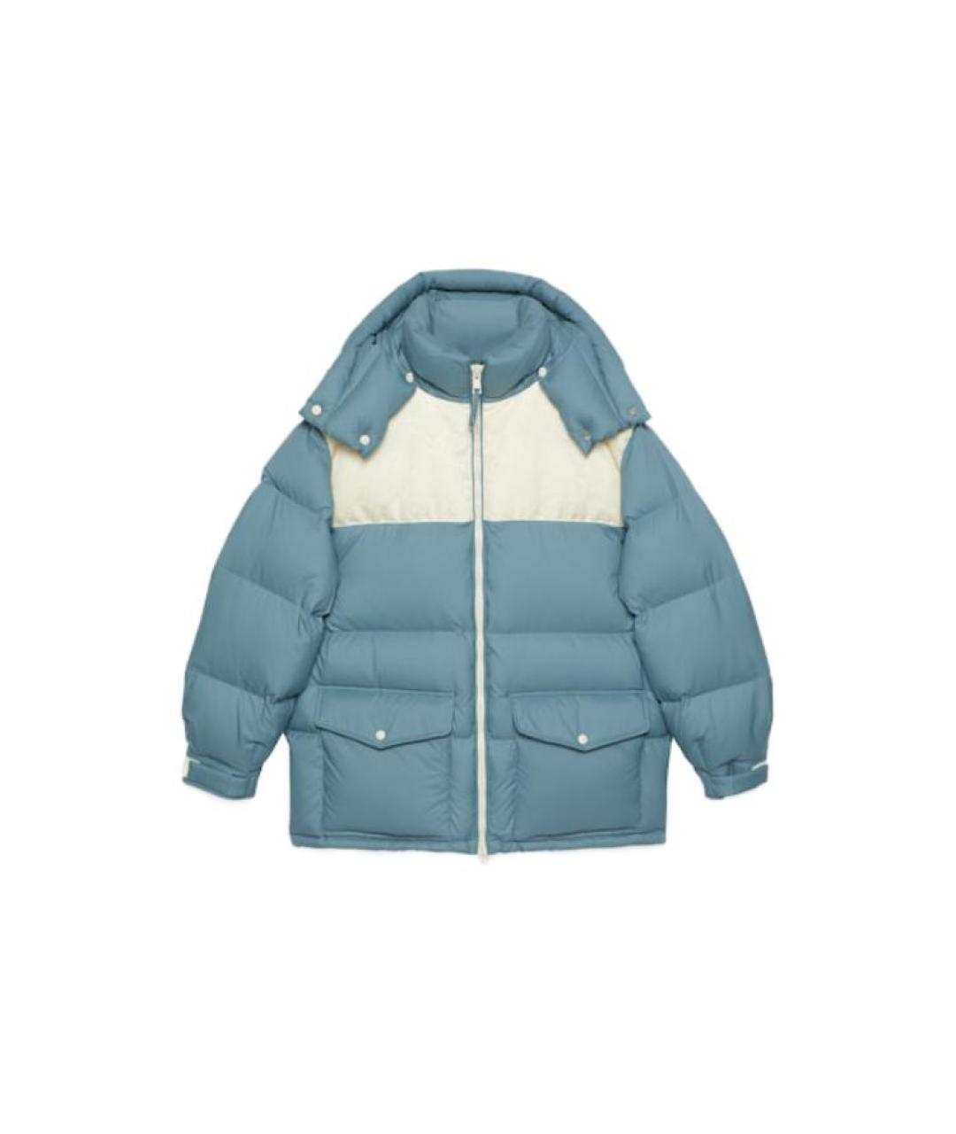 GUCCI Голубой пуховик, фото 3