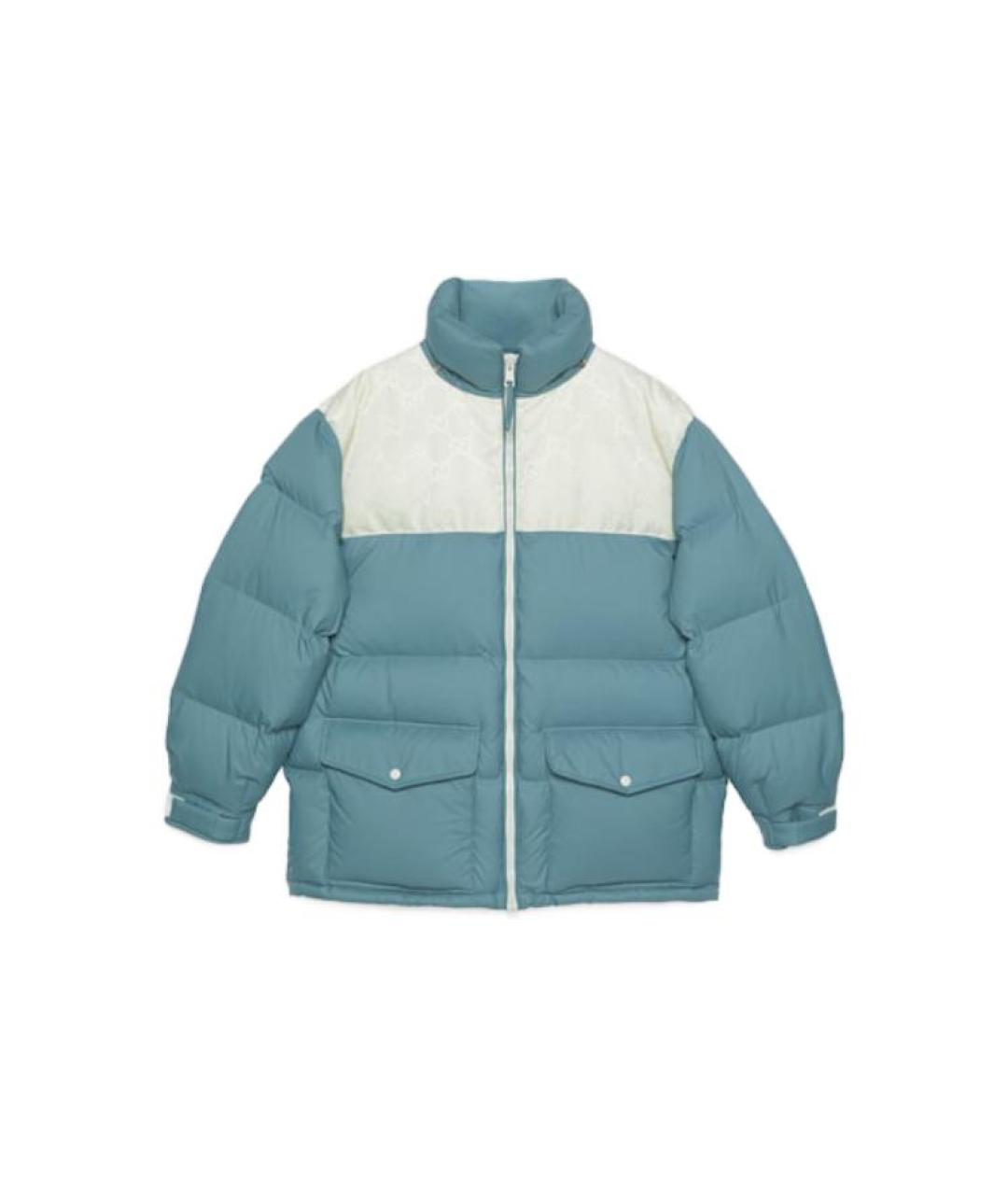 GUCCI Голубой пуховик, фото 2