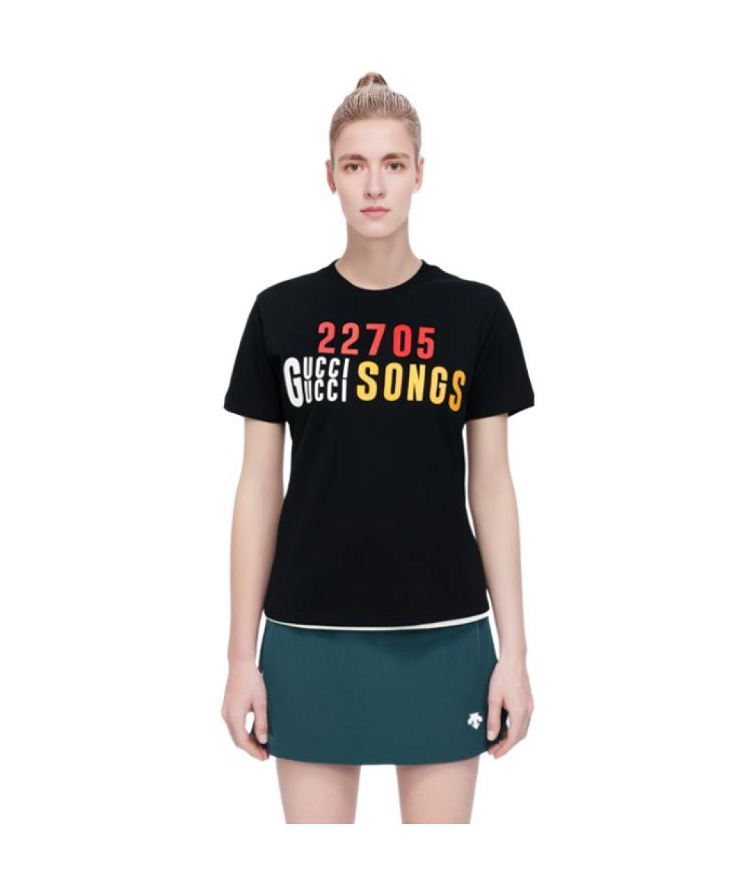 GUCCI Черная футболка, фото 2