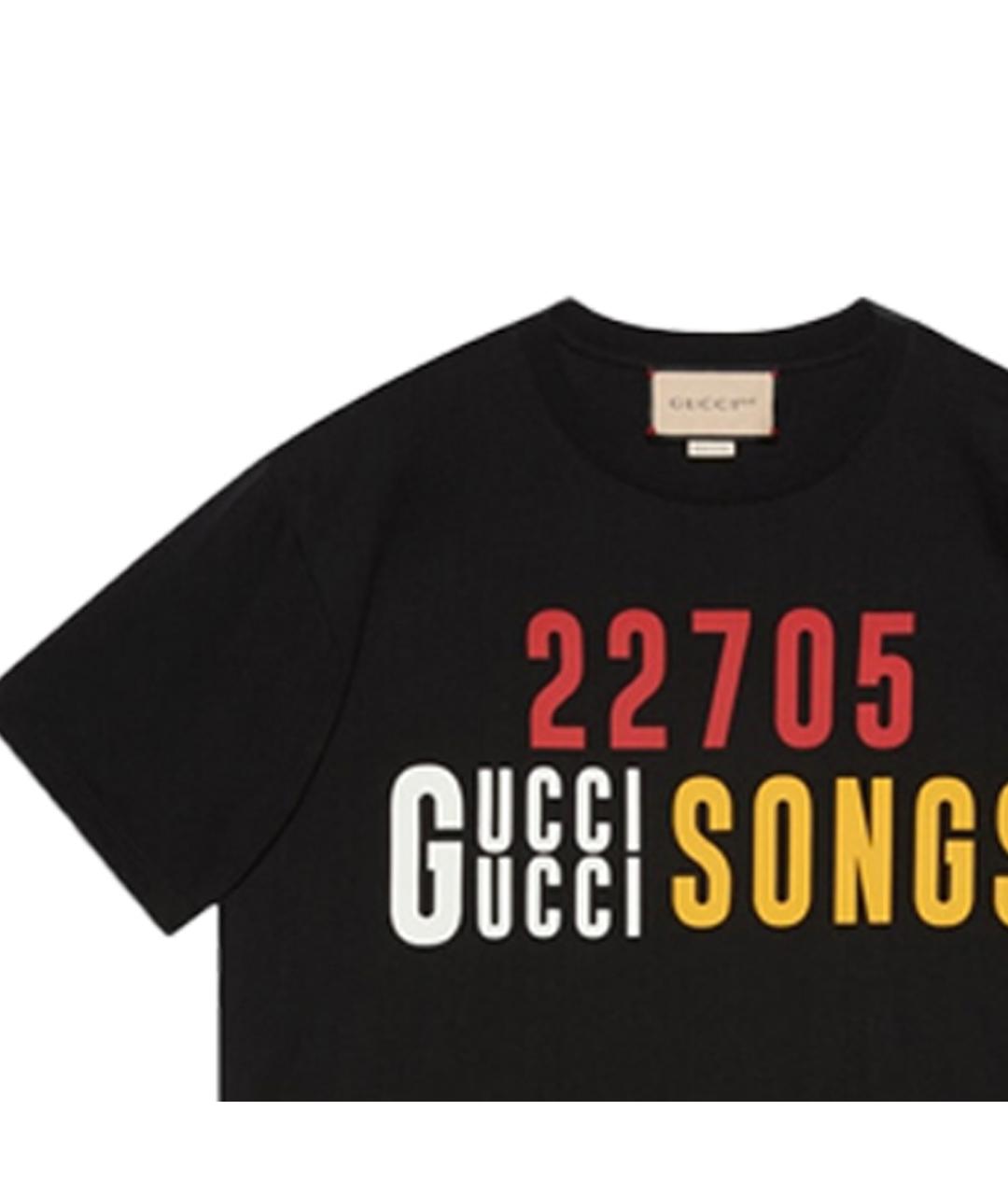 GUCCI Черная футболка, фото 3