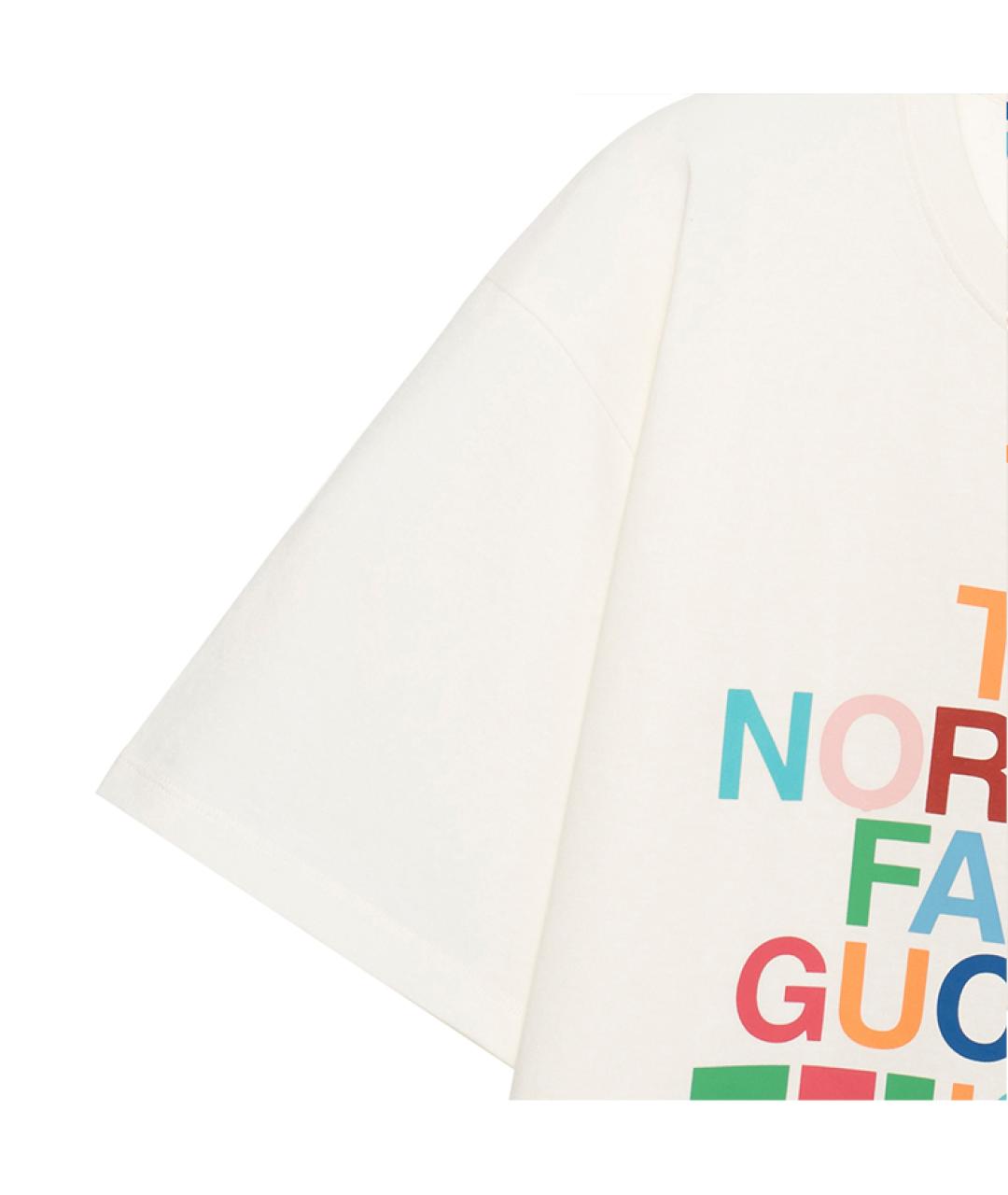 GUCCI Белая хлопковая футболка, фото 3