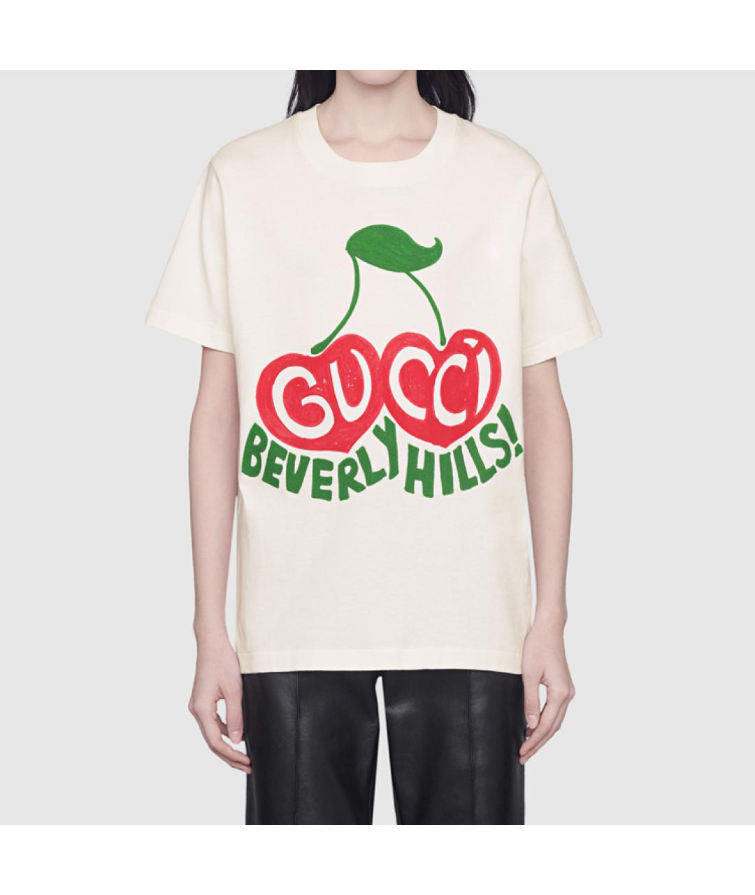 GUCCI Бежевая футболка, фото 5