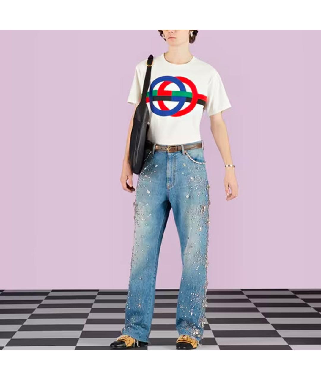 GUCCI Белая футболка, фото 2