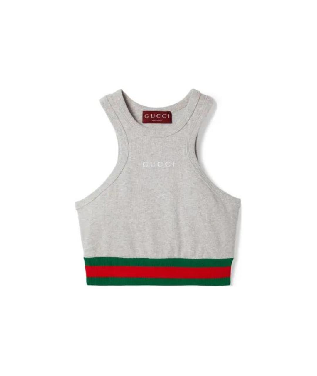 GUCCI Серая майка, фото 1