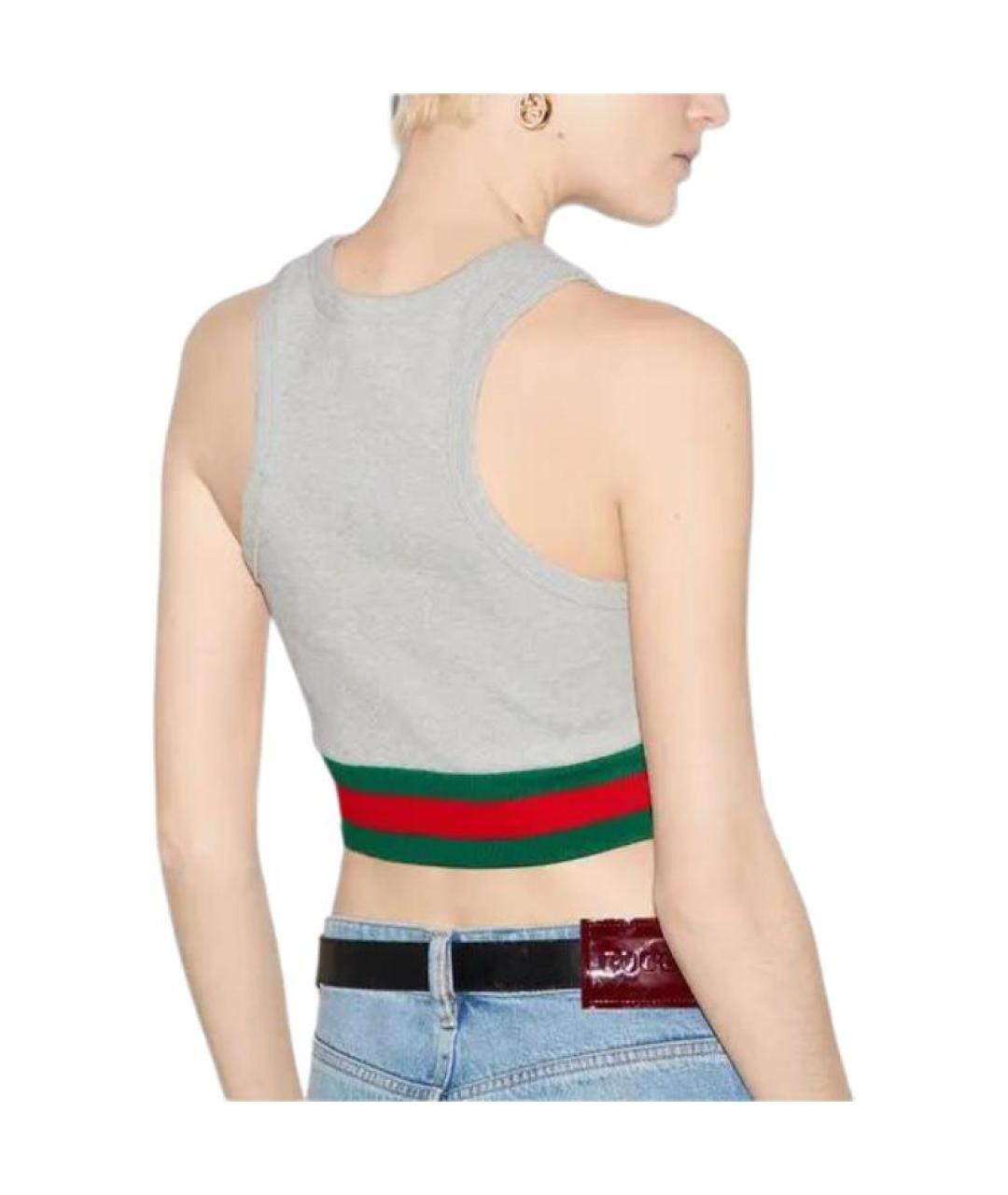 GUCCI Серая майка, фото 3