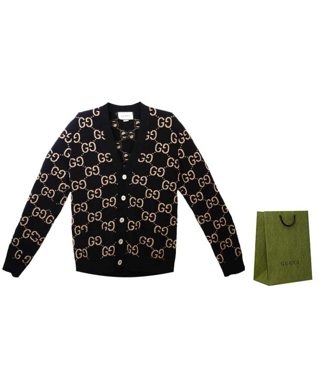 GUCCI Черный кардиган, фото 4