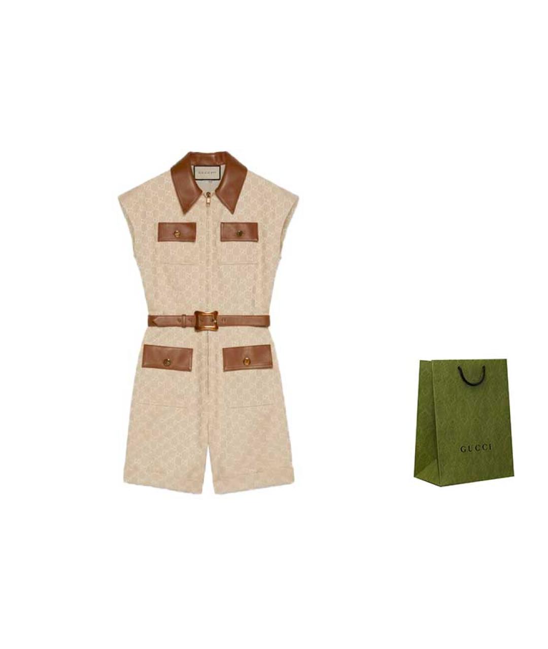 GUCCI Бежевый комбинезон, фото 3