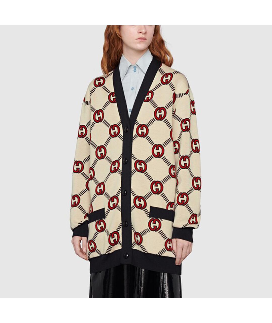 GUCCI Коричневый кардиган, фото 4