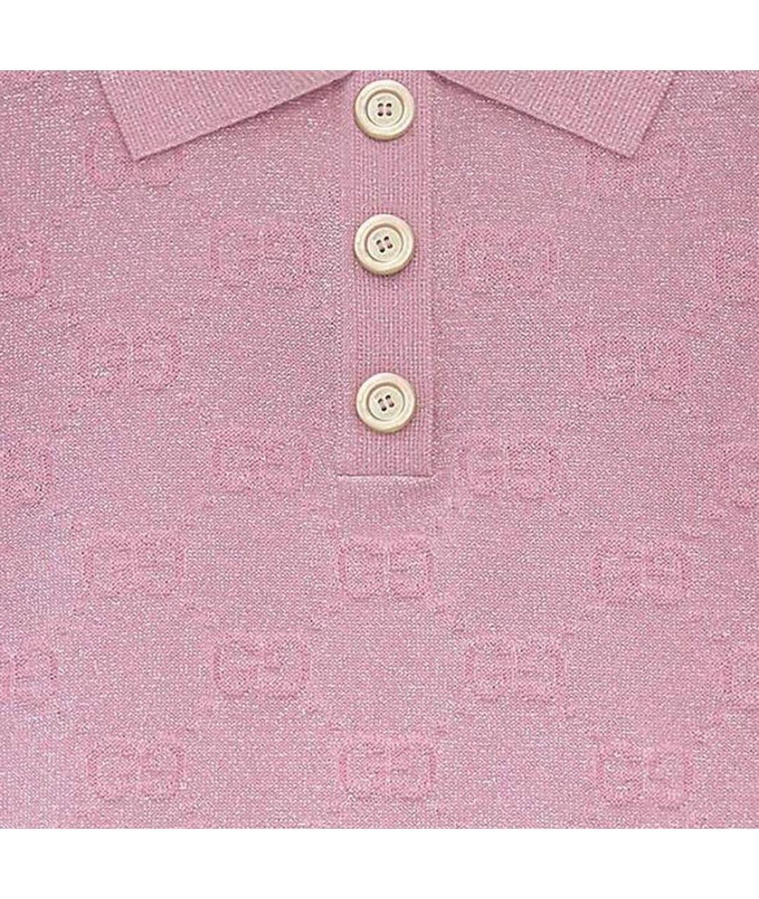 GUCCI Розовая шерстяная рубашка, фото 4