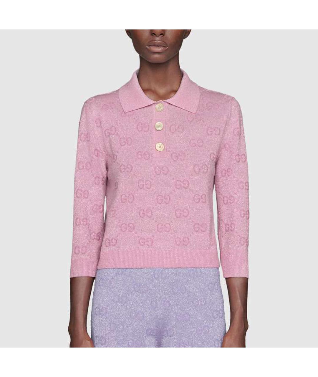 GUCCI Розовая шерстяная рубашка, фото 5