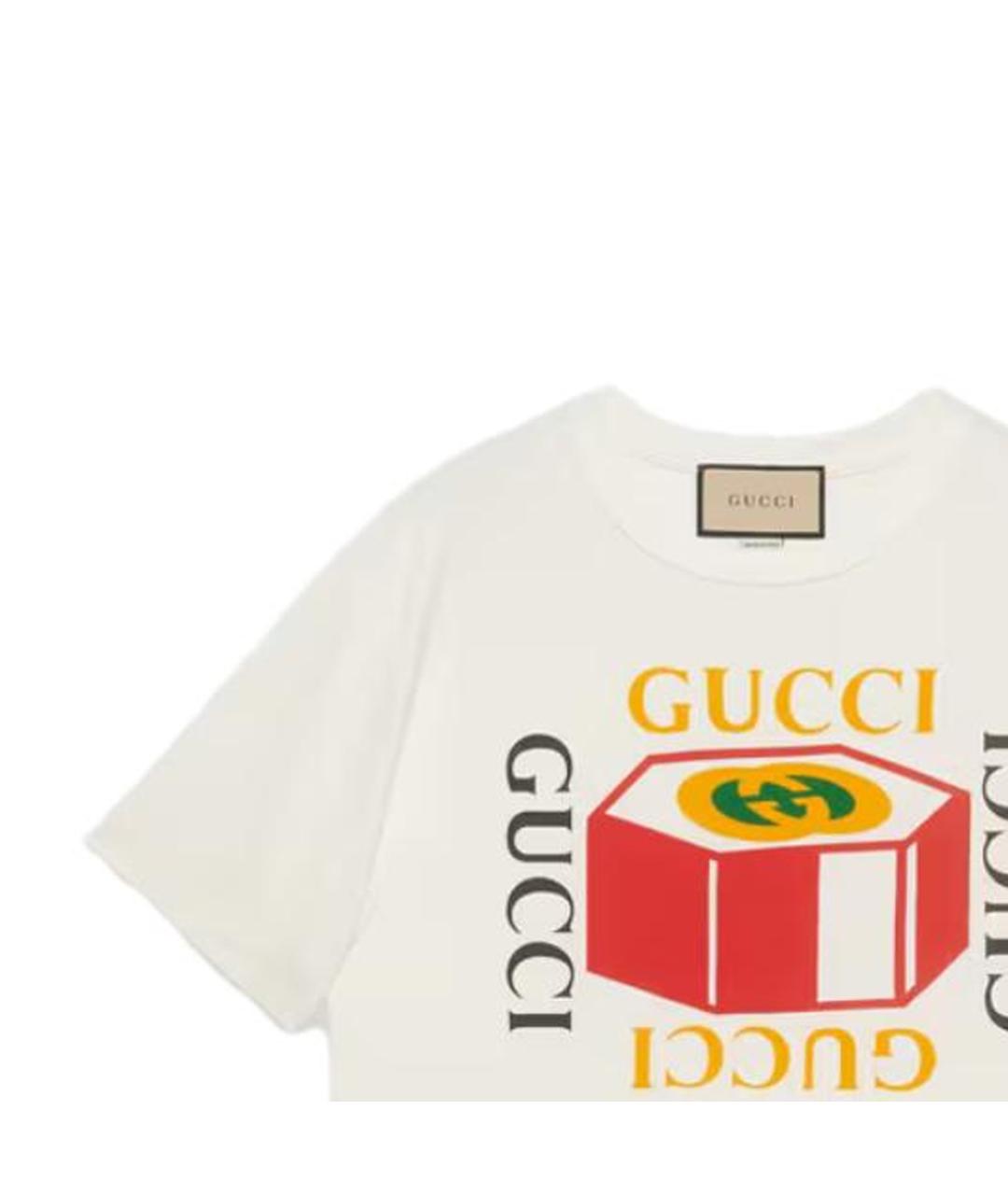 GUCCI Бежевая хлопковая футболка, фото 5