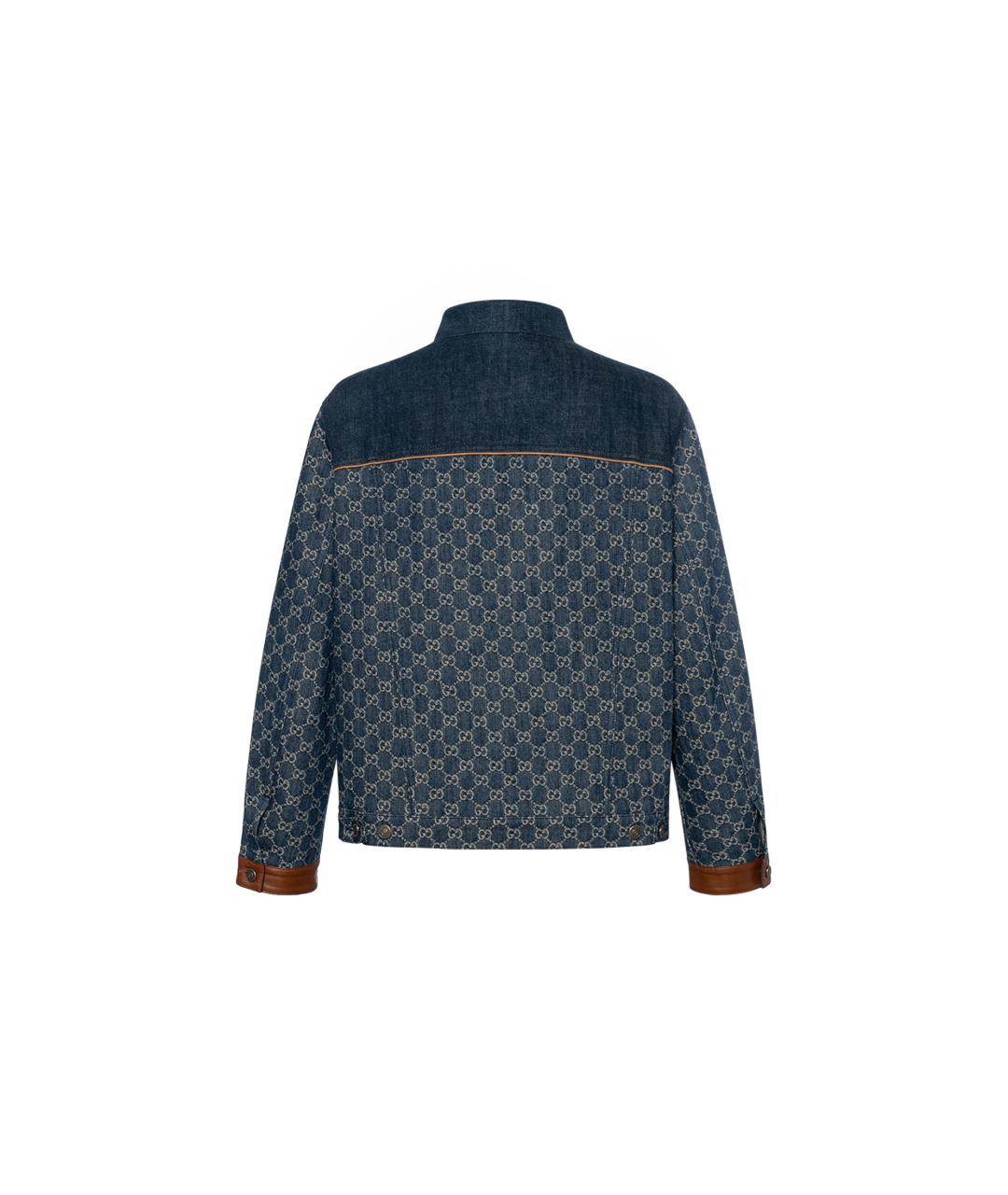 GUCCI Темно-синяя деним куртка, фото 2