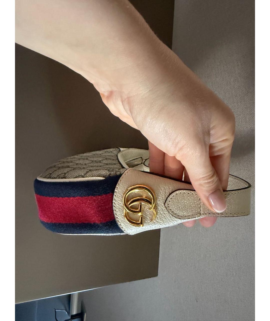 GUCCI Бежевая сумка с короткими ручками, фото 2