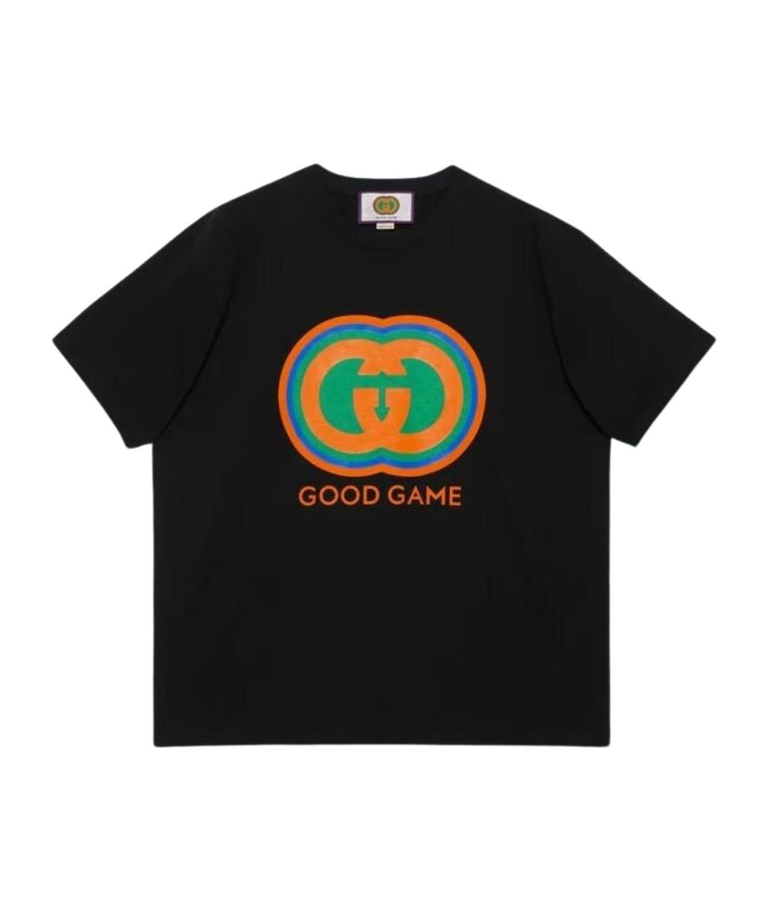GUCCI Черная футболка, фото 1