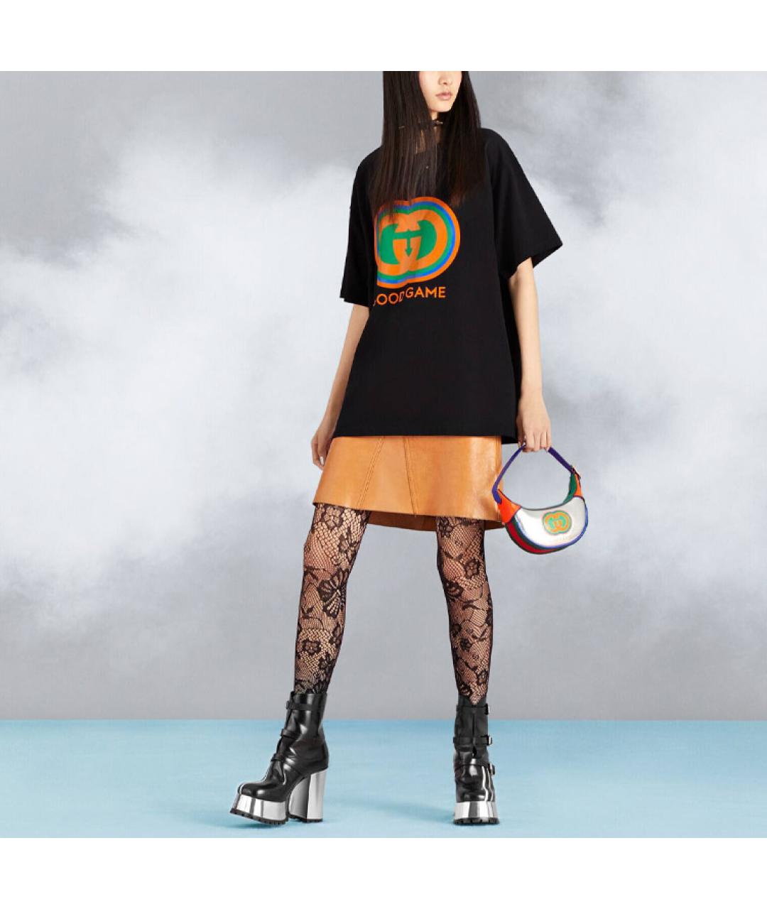 GUCCI Черная футболка, фото 2
