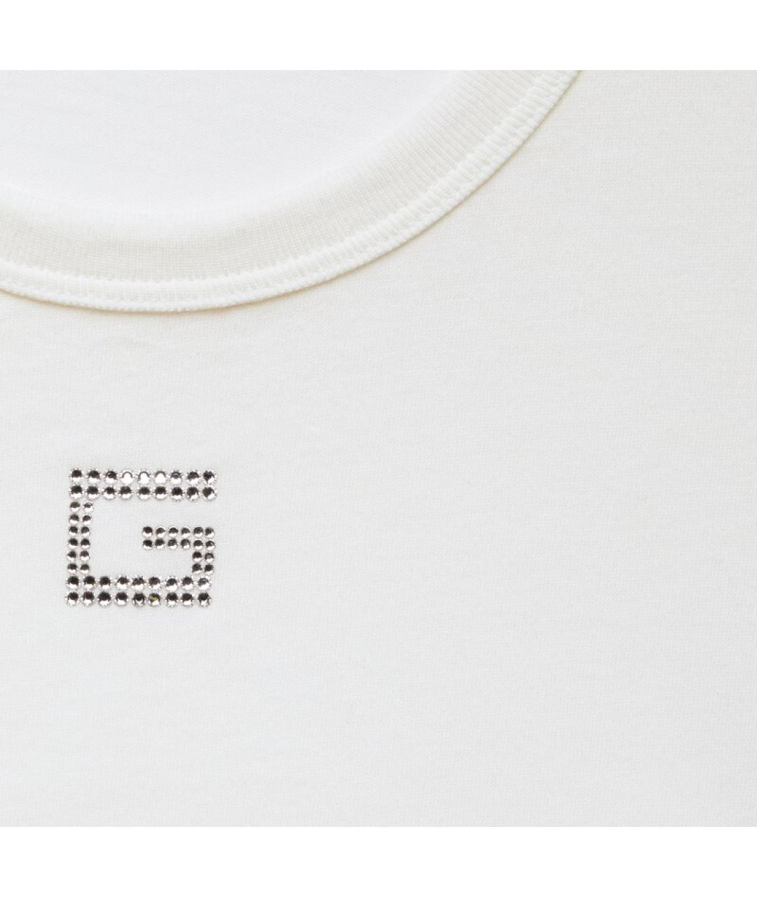 GUCCI Белая хлопковая футболка, фото 2