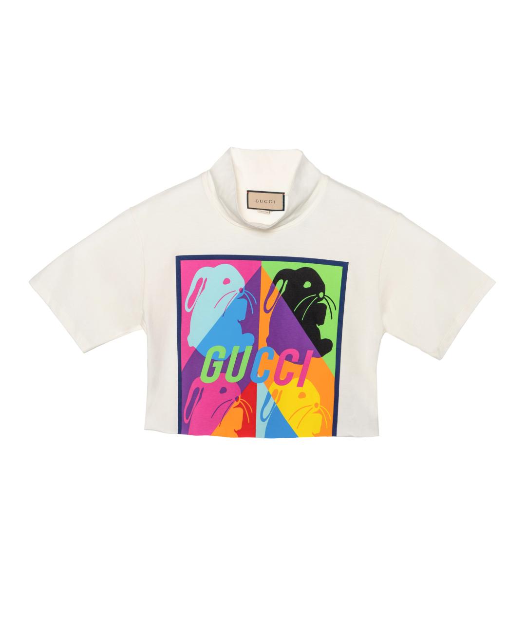 GUCCI Белая футболка, фото 1