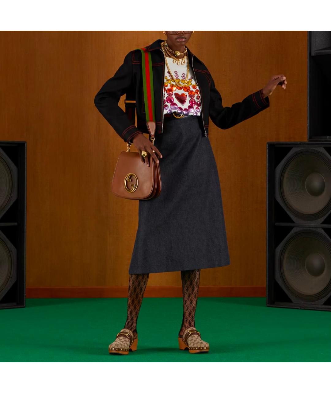 GUCCI Белая хлопковая футболка, фото 4