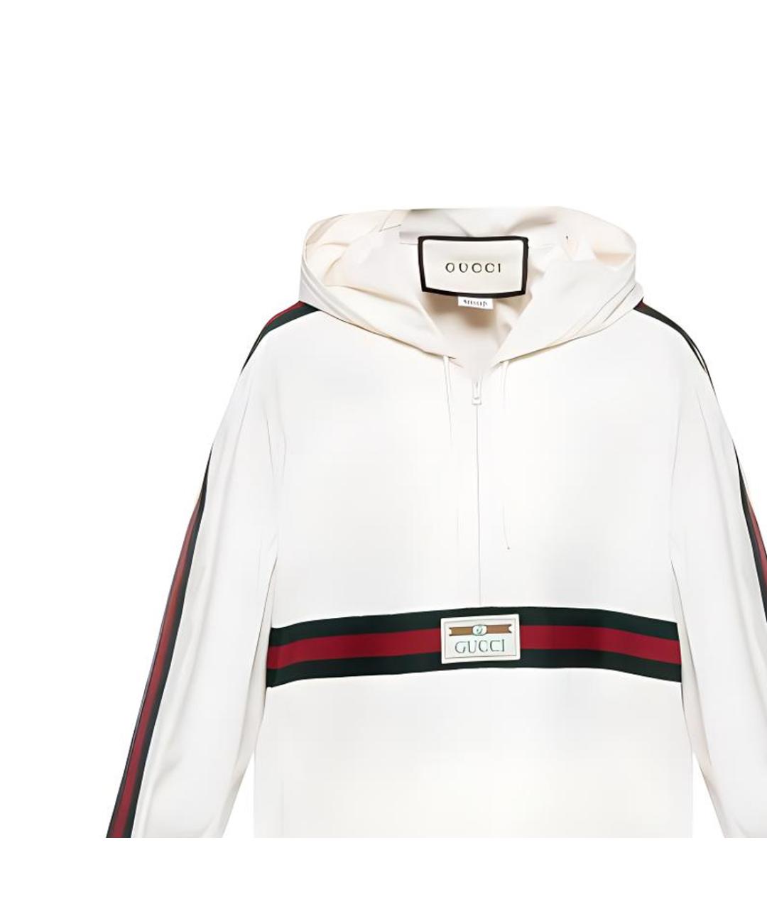 GUCCI Бежевая хлопковая спортивная куртка, фото 4