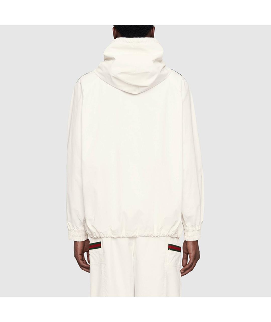 GUCCI Бежевая хлопковая спортивная куртка, фото 3