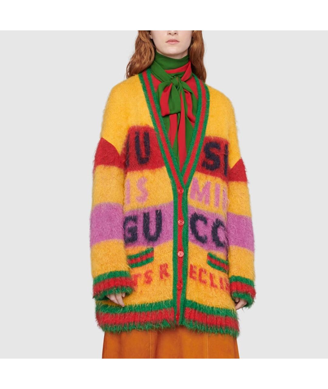 GUCCI Желтый кардиган, фото 2