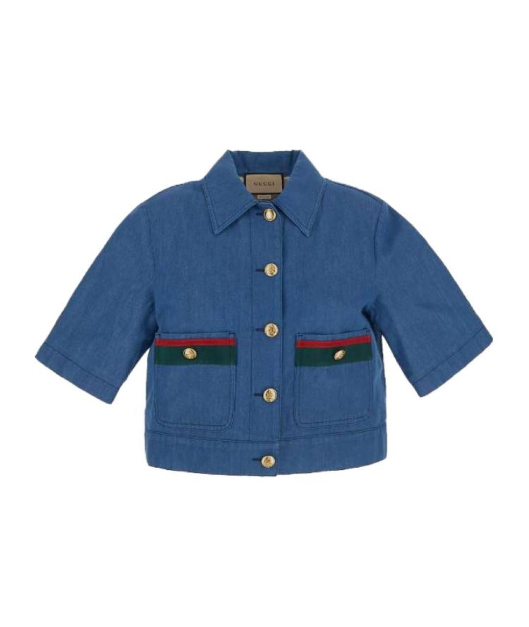 GUCCI Синяя рубашка, фото 1