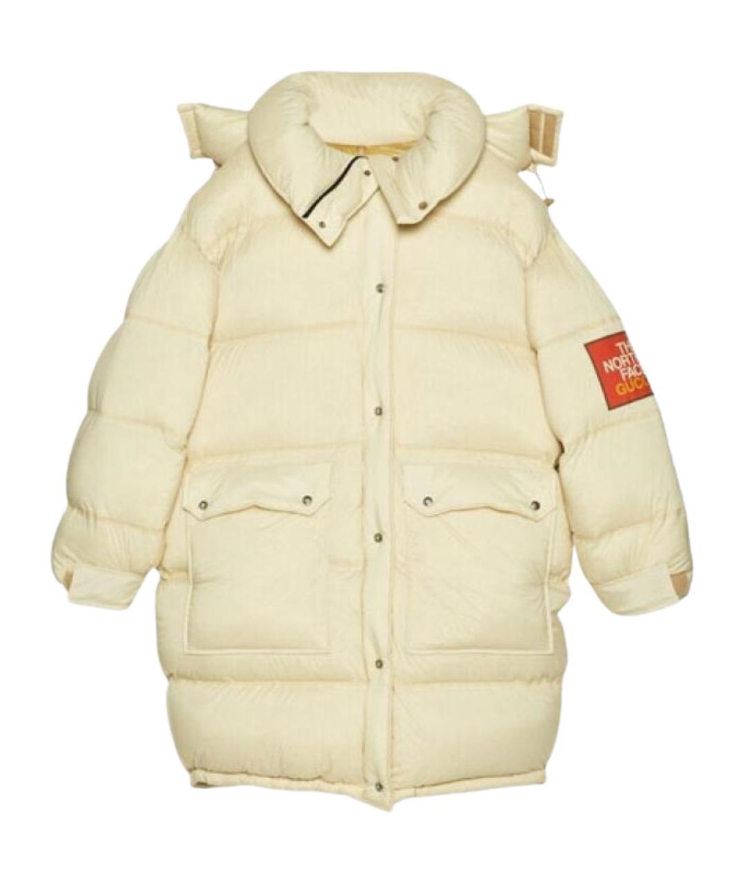 GUCCI Бежевый пуховик, фото 1