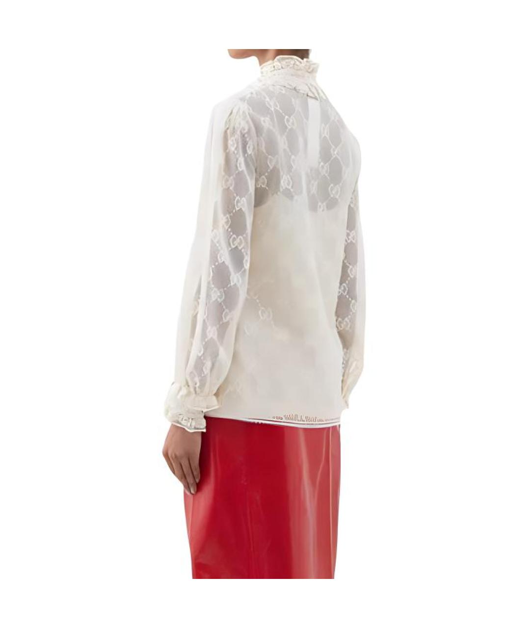 GUCCI Бежевая блузы, фото 4
