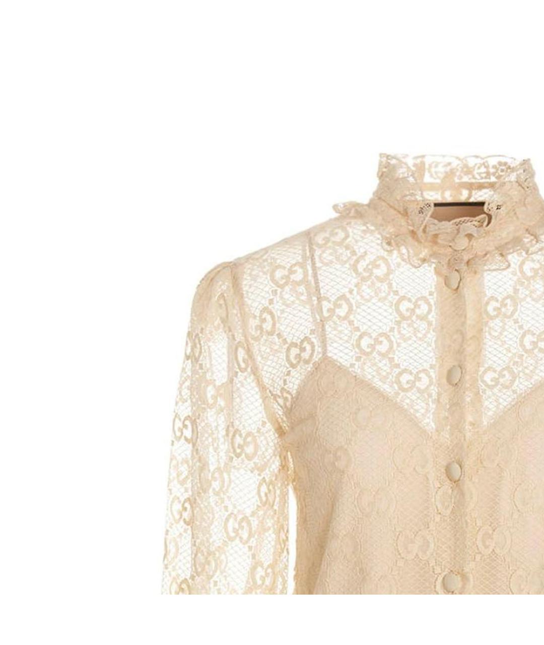 GUCCI Бежевая блузы, фото 5
