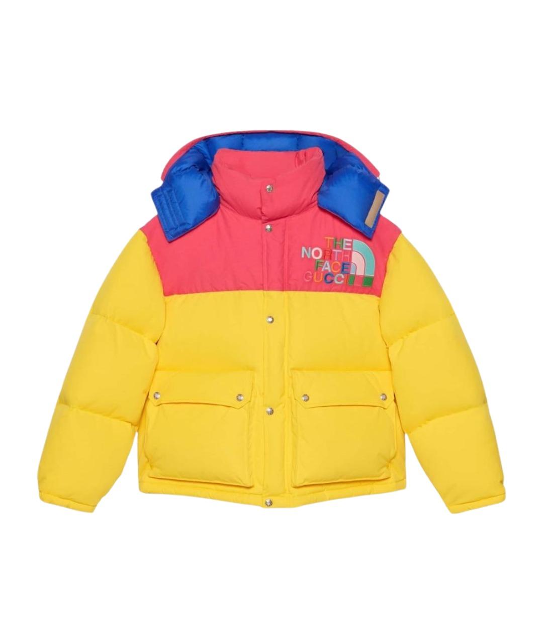 GUCCI Желтый пуховик, фото 1