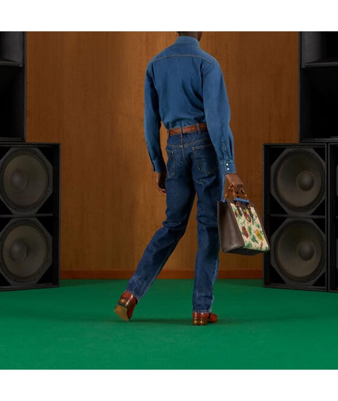GUCCI Синяя кэжуал рубашка, фото 3