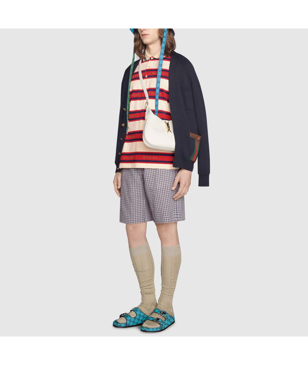 GUCCI Красное поло с коротким рукавом, фото 4
