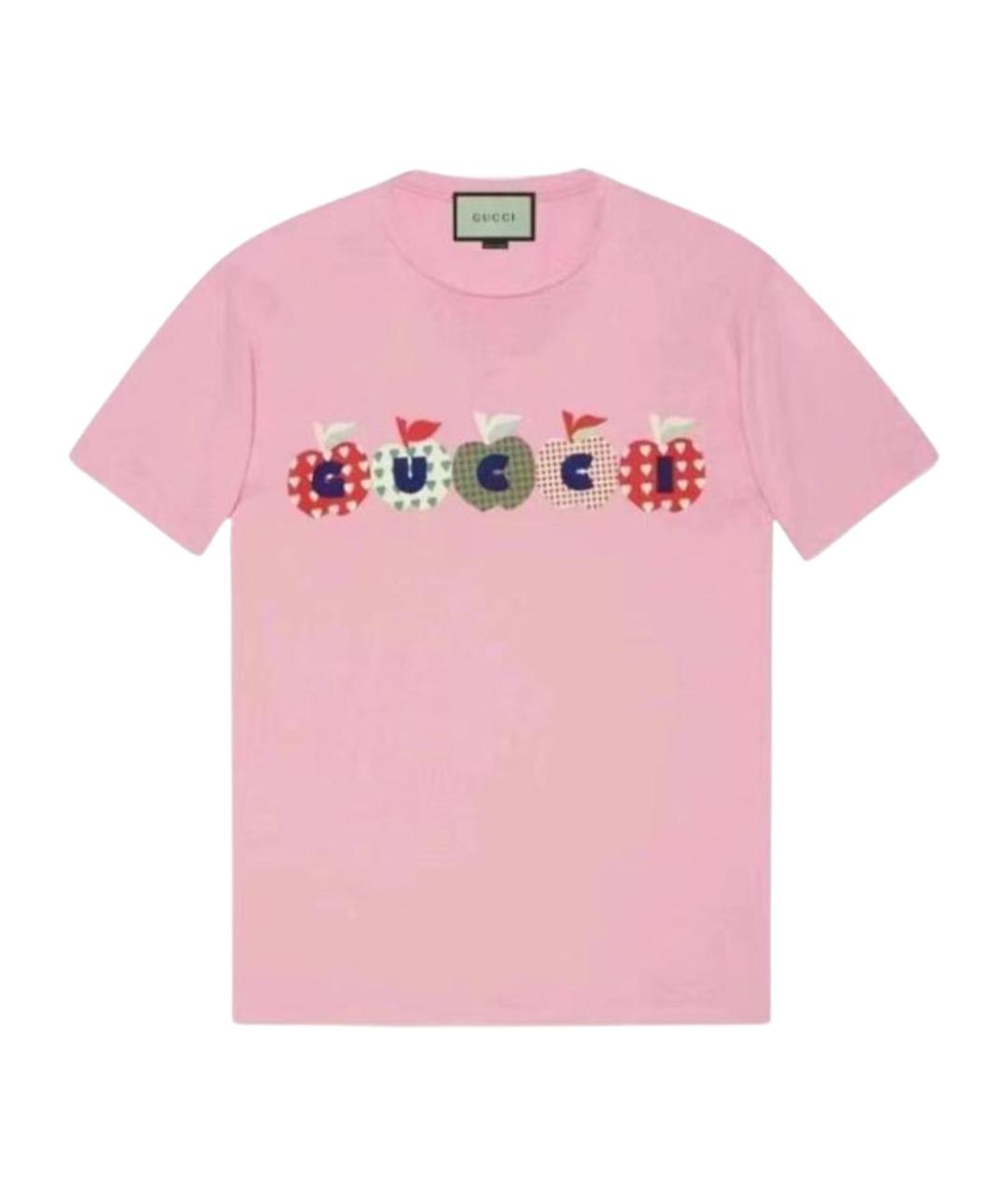 GUCCI Розовая футболка, фото 1