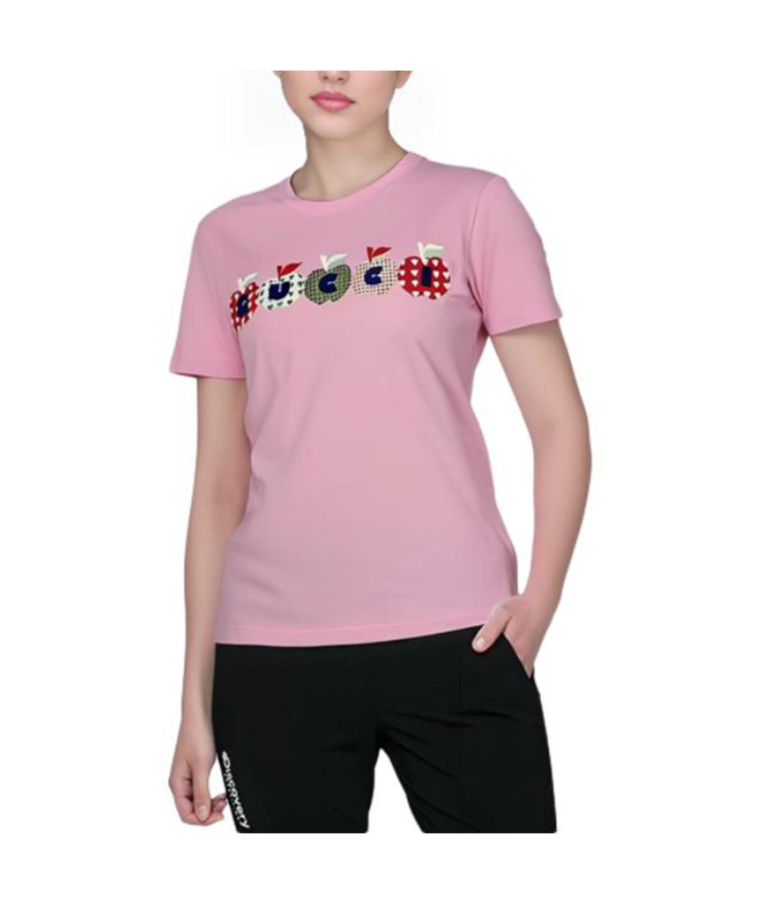 GUCCI Розовая футболка, фото 2