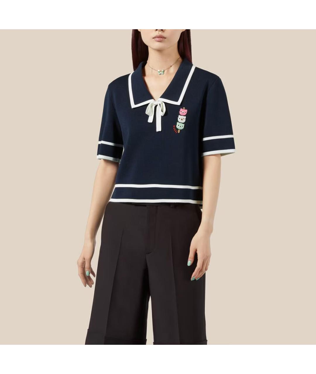 GUCCI Синяя футболка, фото 4