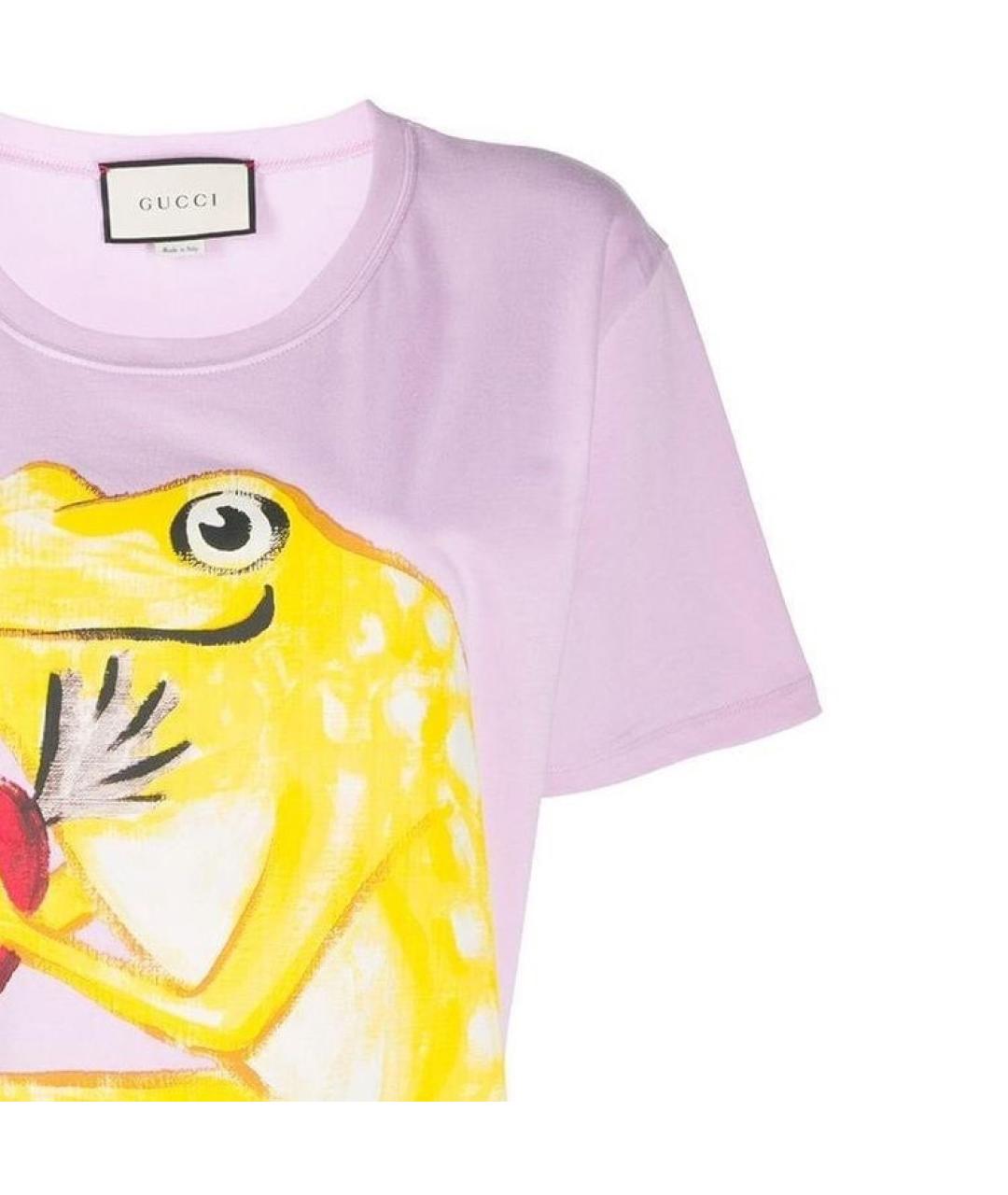 GUCCI Розовая футболка, фото 5