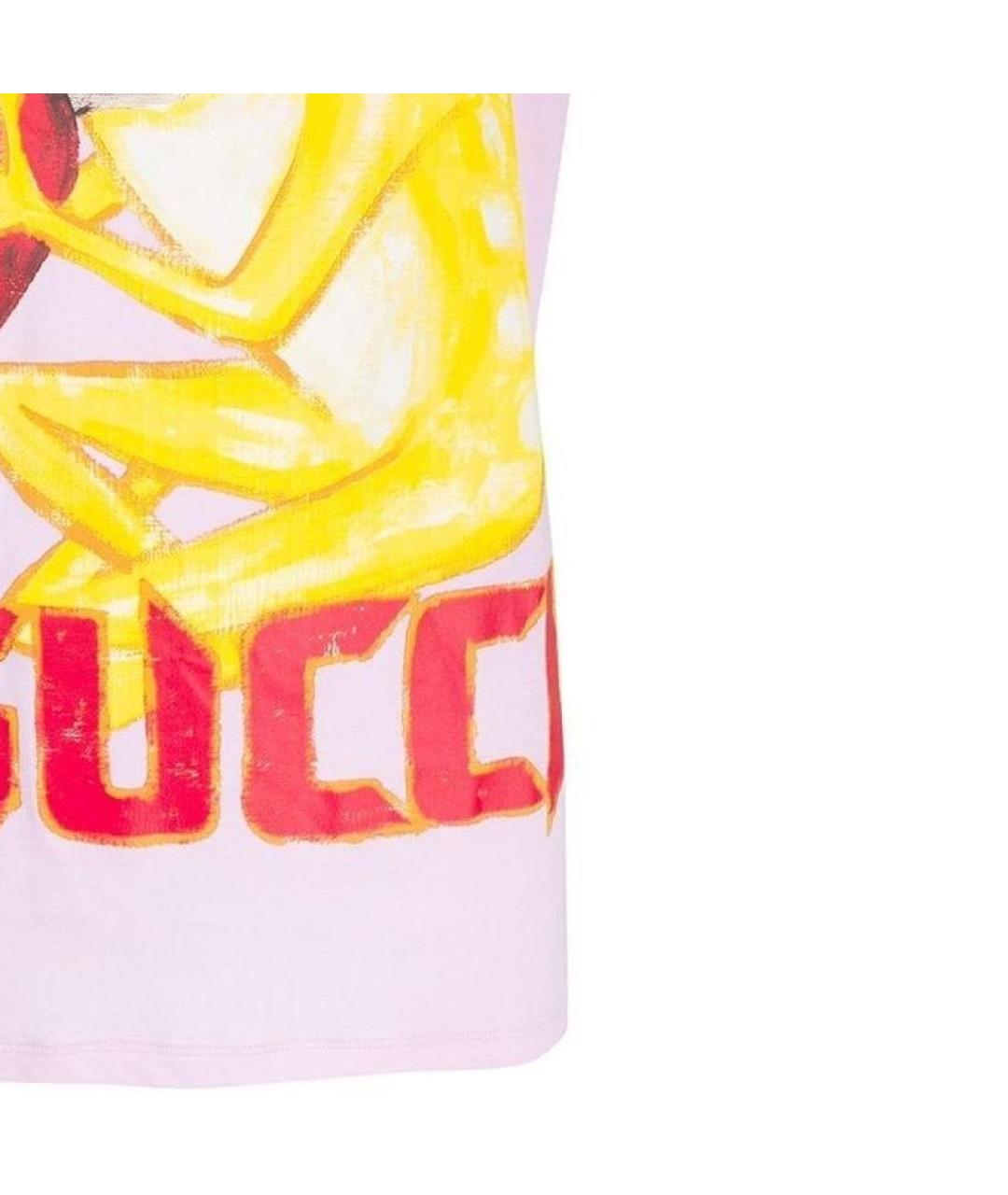 GUCCI Розовая футболка, фото 4