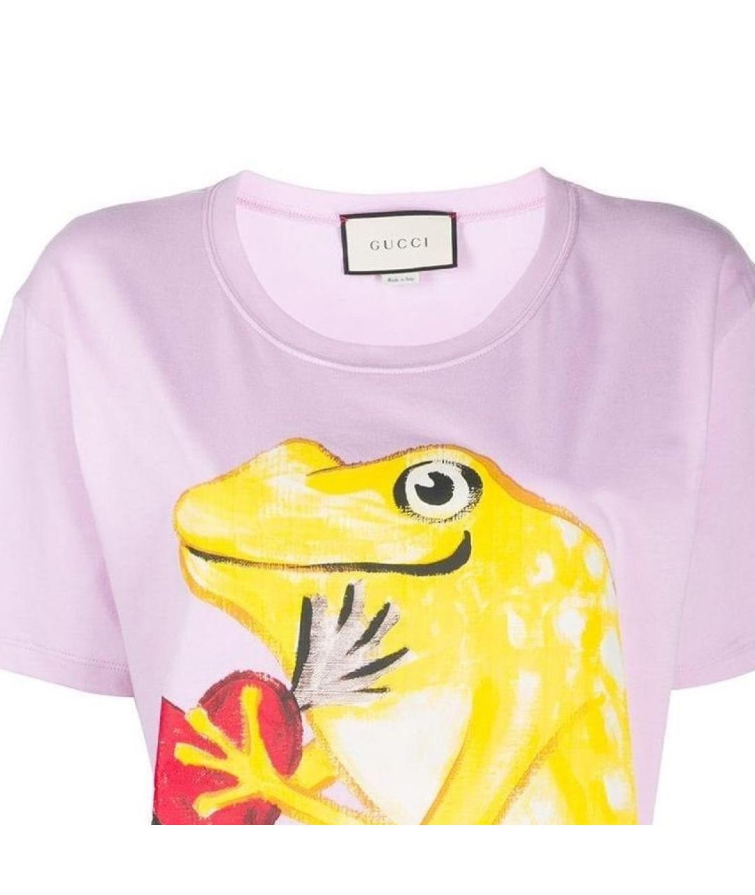 GUCCI Розовая футболка, фото 3