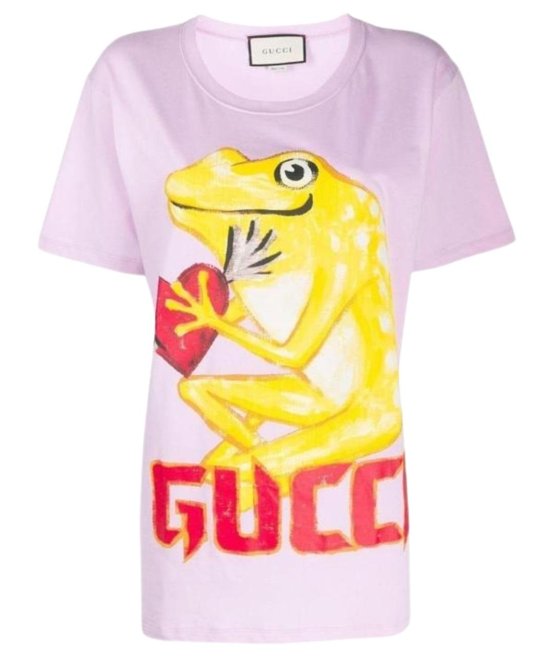 GUCCI Розовая футболка, фото 1