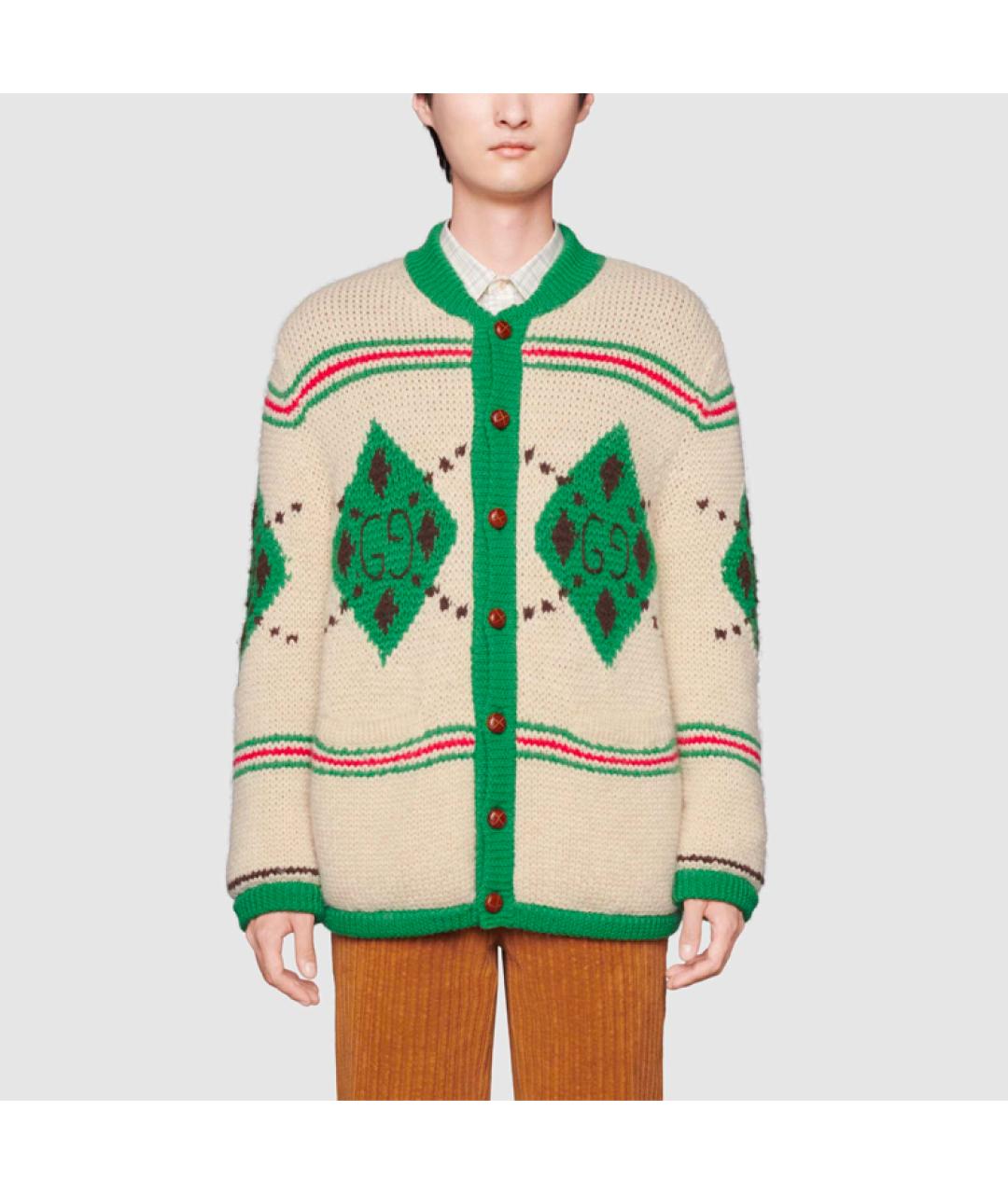 GUCCI Бежевый кардиган, фото 2