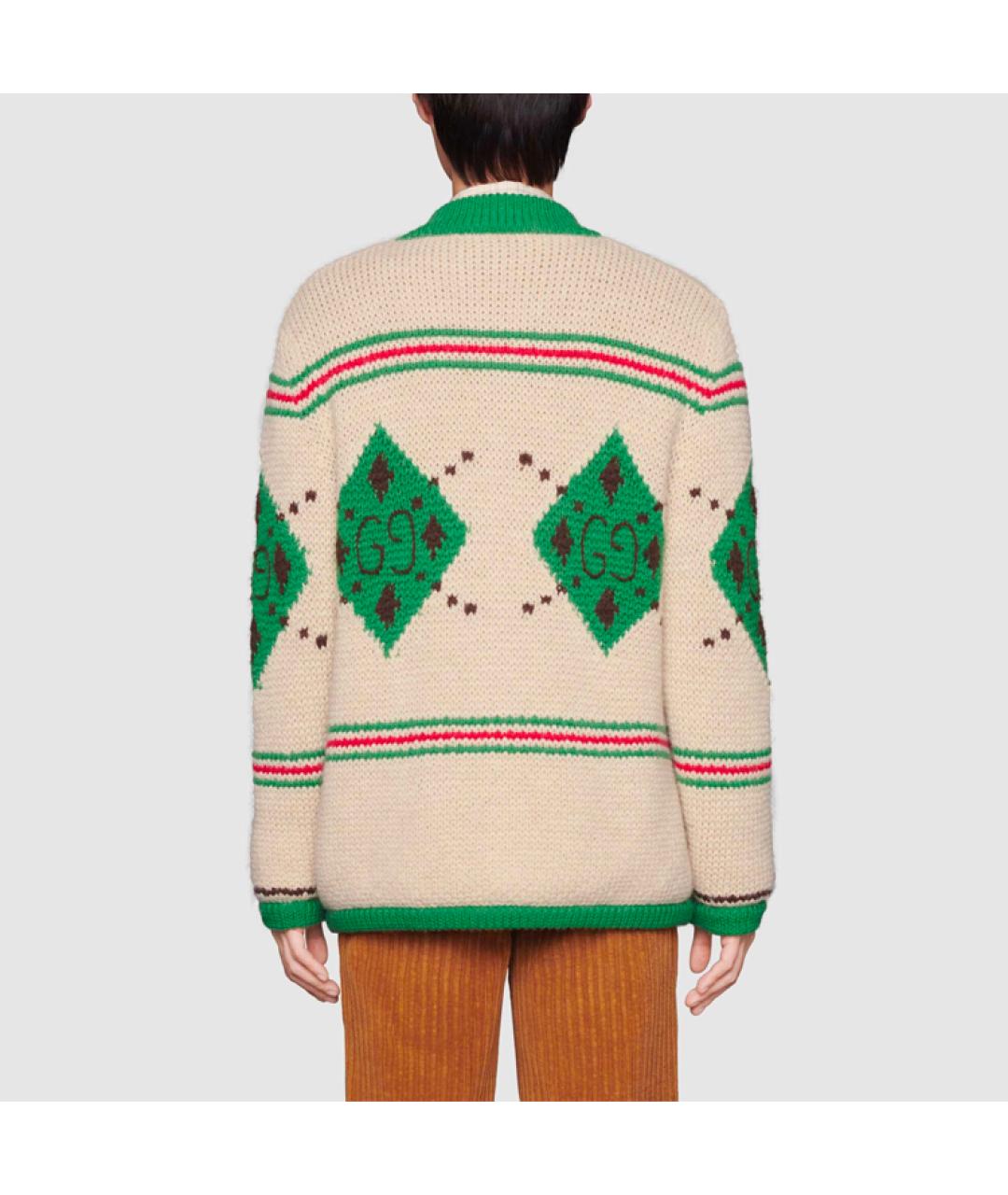 GUCCI Бежевый кардиган, фото 3