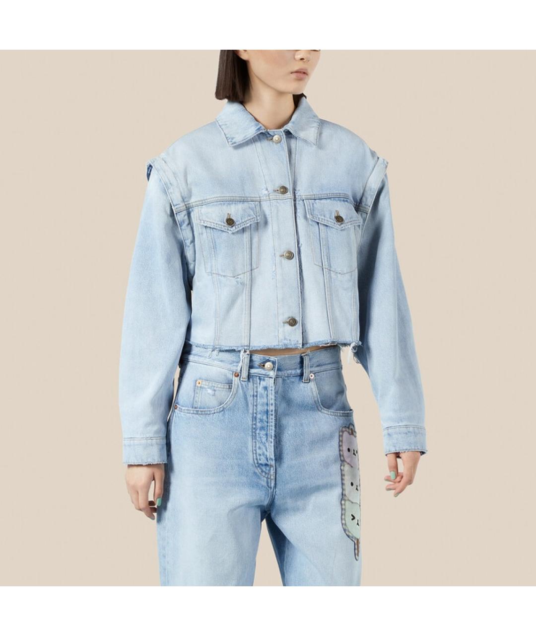 GUCCI Голубая куртка, фото 2