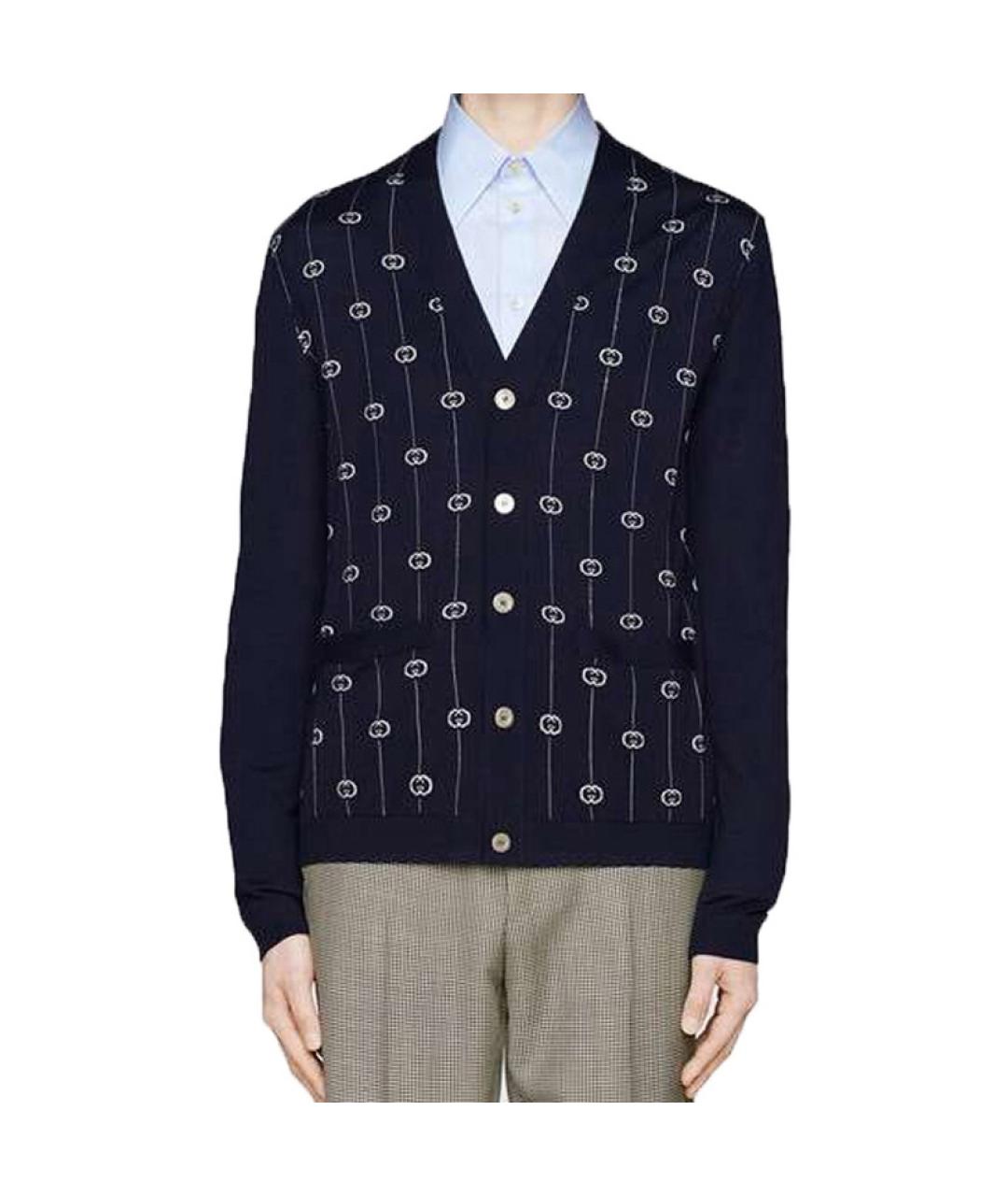 GUCCI Синий кардиган, фото 2