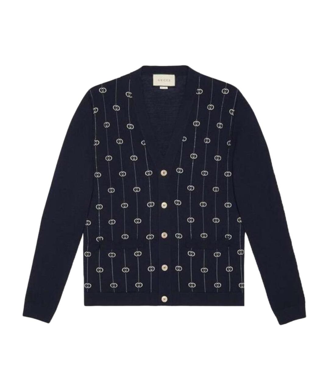 GUCCI Синий кардиган, фото 1