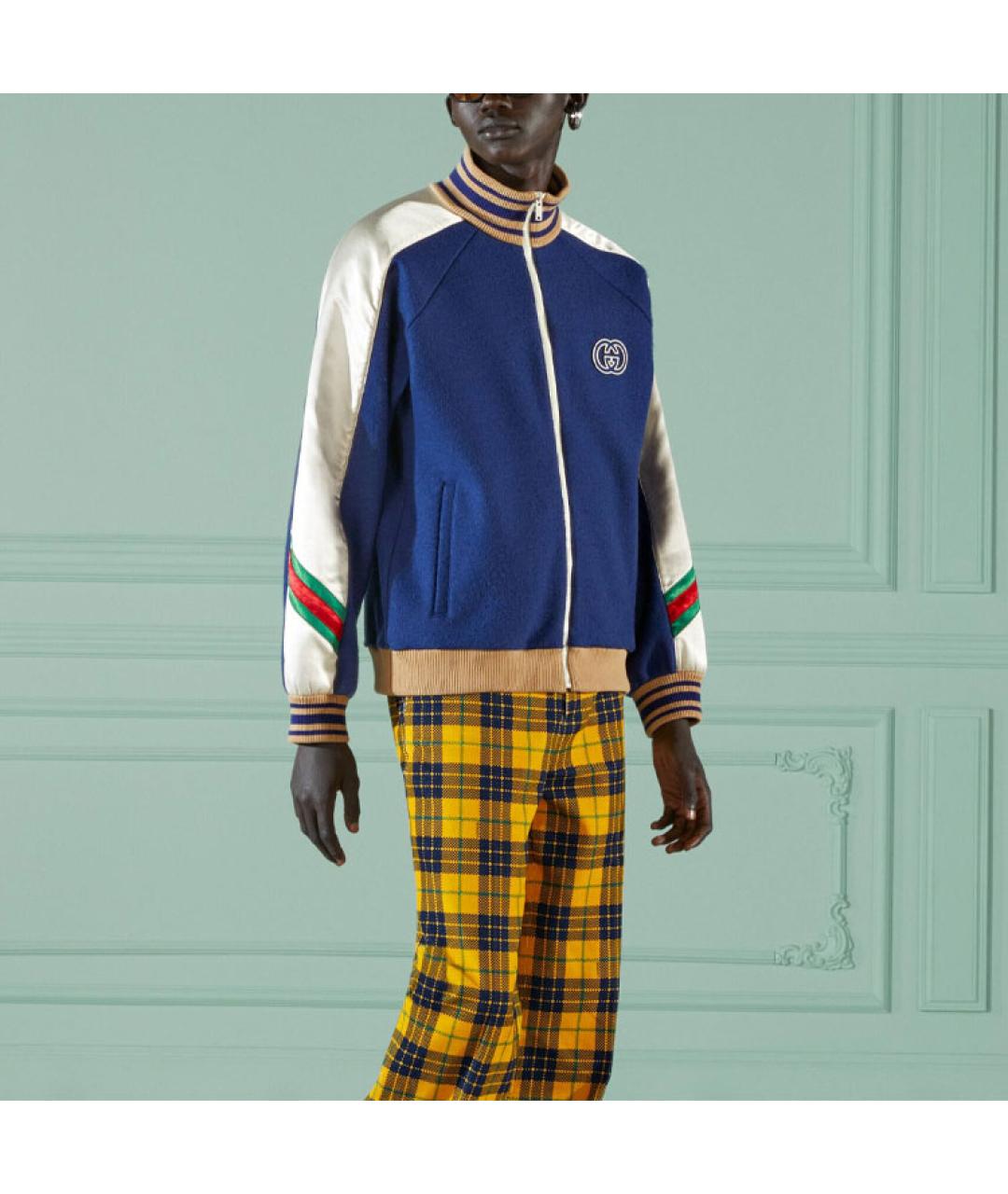 GUCCI Синяя шерстяная куртка, фото 3