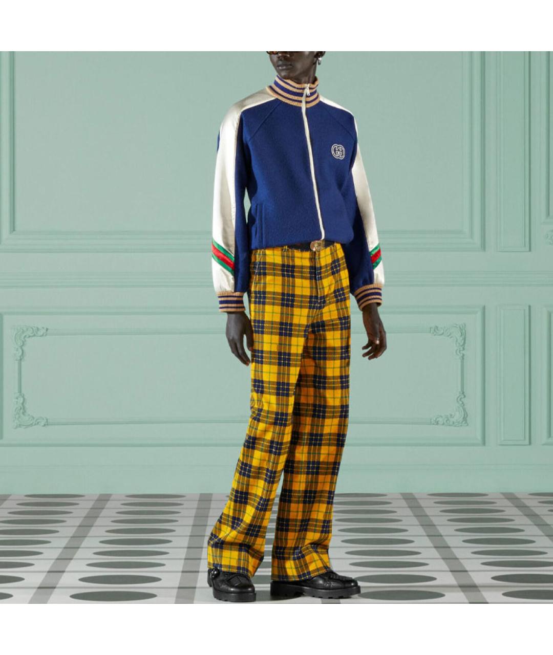 GUCCI Синяя шерстяная куртка, фото 2