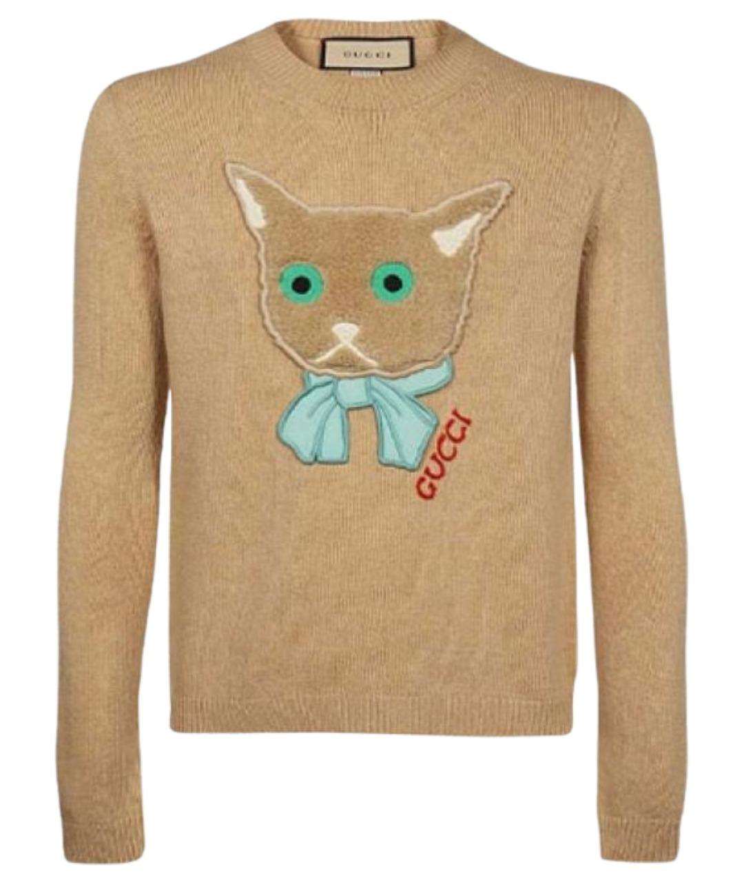 GUCCI Желтый джемпер / свитер, фото 1