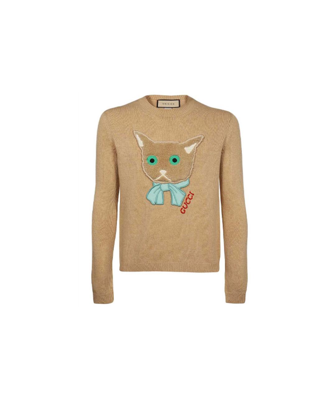 GUCCI Желтый джемпер / свитер, фото 6