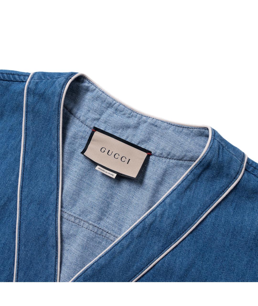 GUCCI Синяя кэжуал рубашка, фото 3